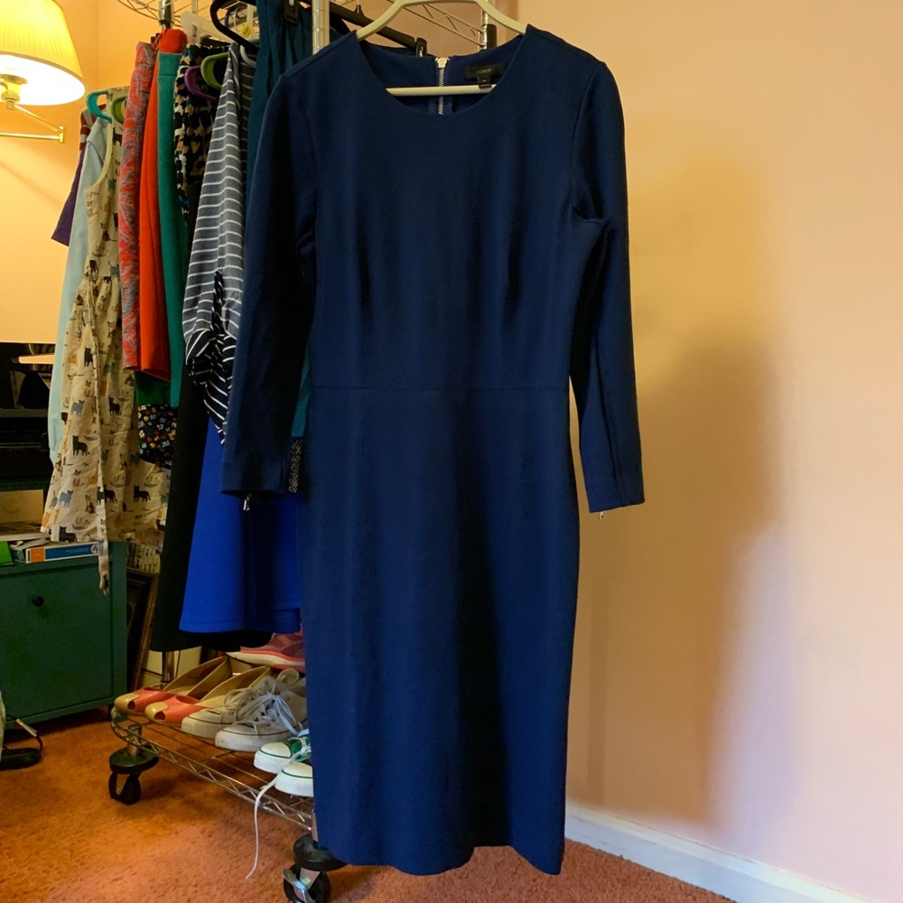 J. Crew Zippered Sheath Dress